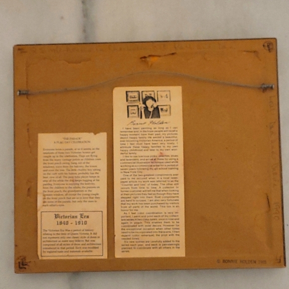 " the parade" A flag day celebration framed artwork by Bonnie Holden - Picture 3 of 8